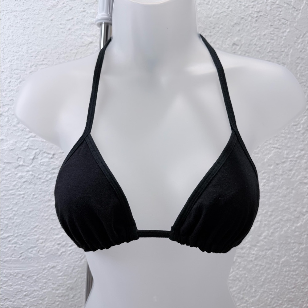 Black Halter Bikini Top
